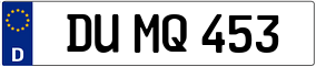 Trailer License Plate